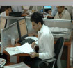 Reading newspapers